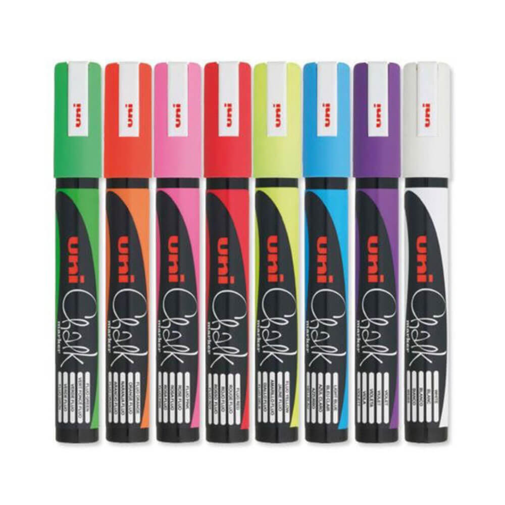 Uni Chalk Marker diverse (12pk)