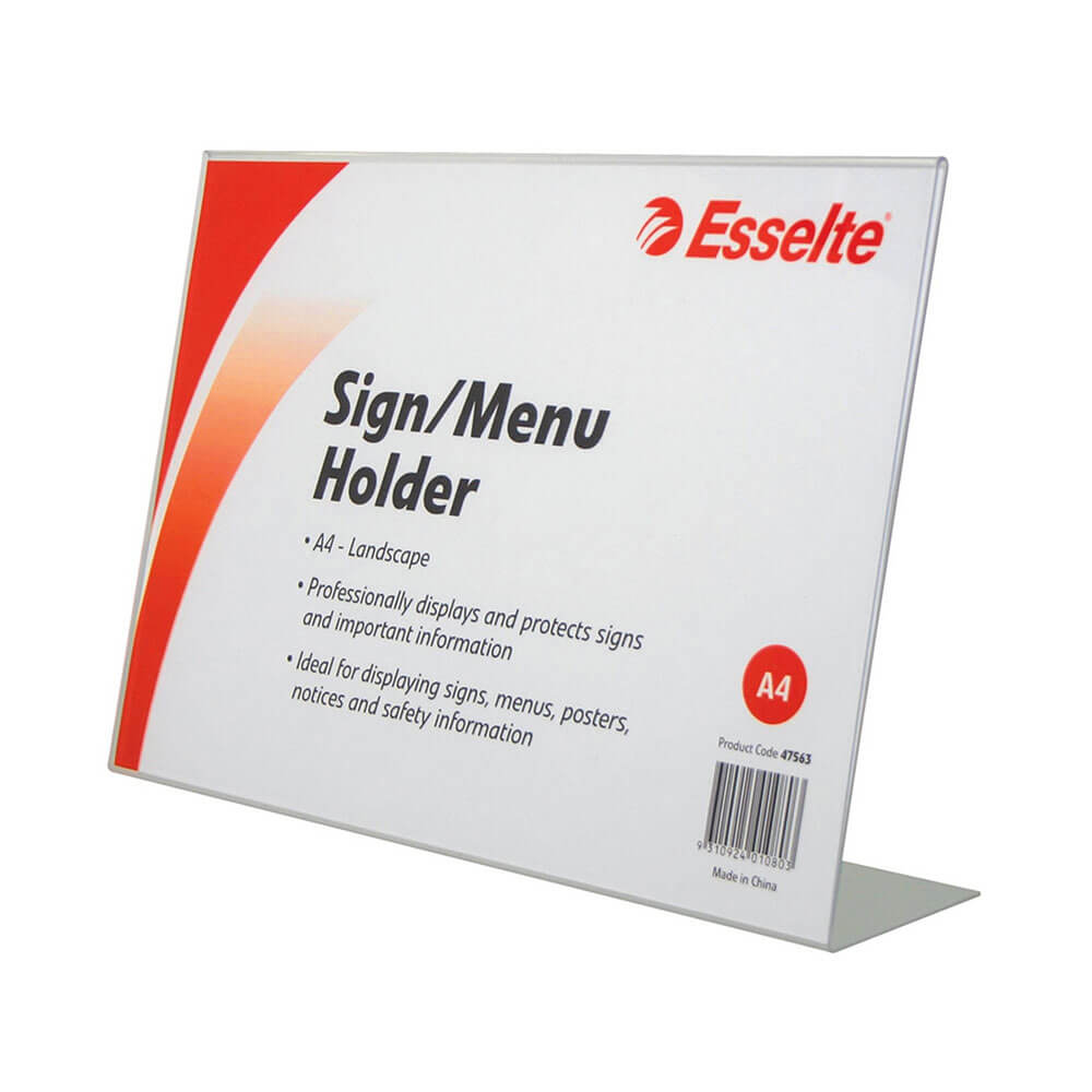 Esselte schuine menu/tekenhouder A4