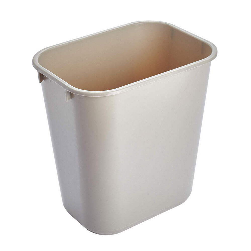 Rubbermaid Rectangular Waste Bin Beige Small (12.9L)