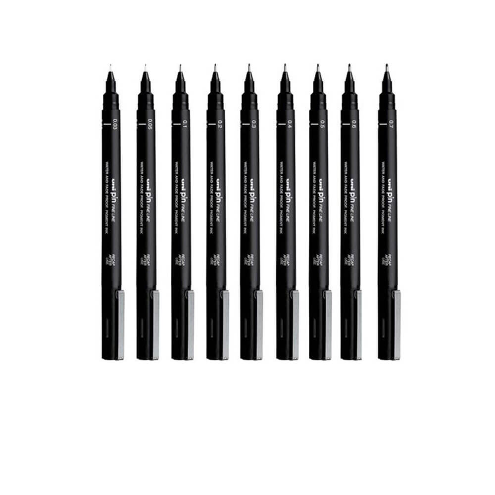 Uni-ball stift fineliner penna (12 st)