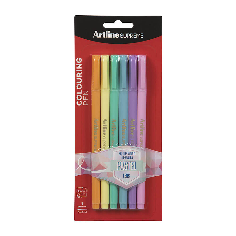 Artline Supreme Fineline Pen 0,6 mm (6PK)