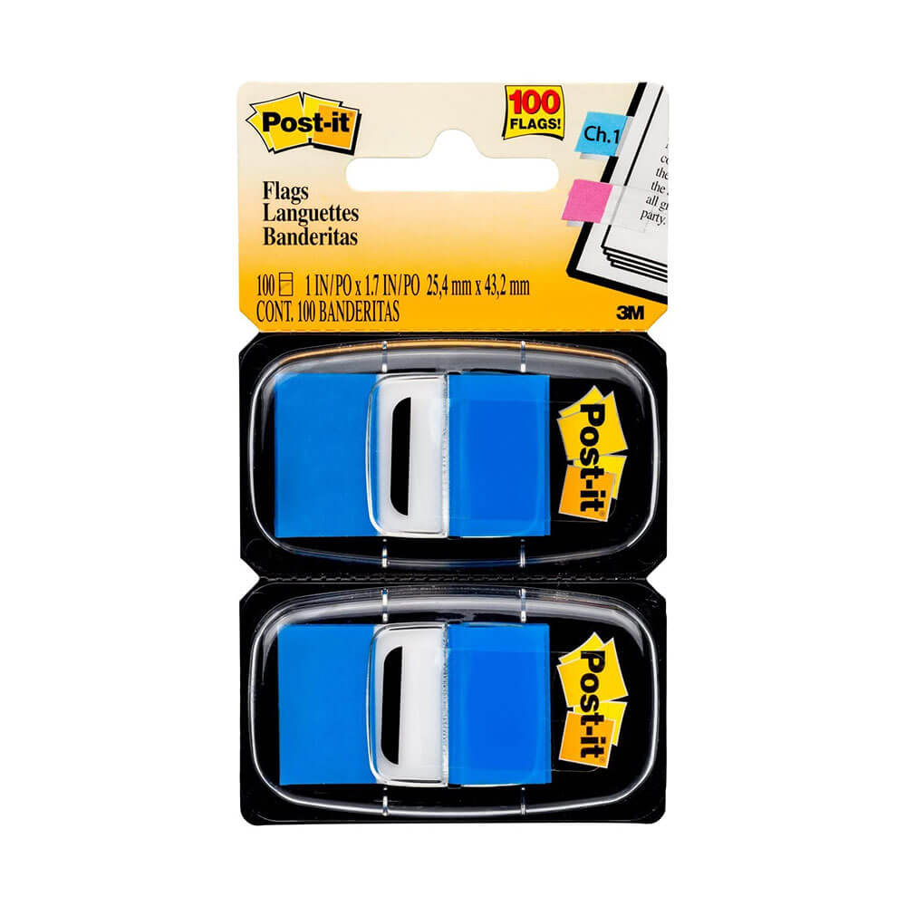 Post-it Twin Pack Flags 100 stk