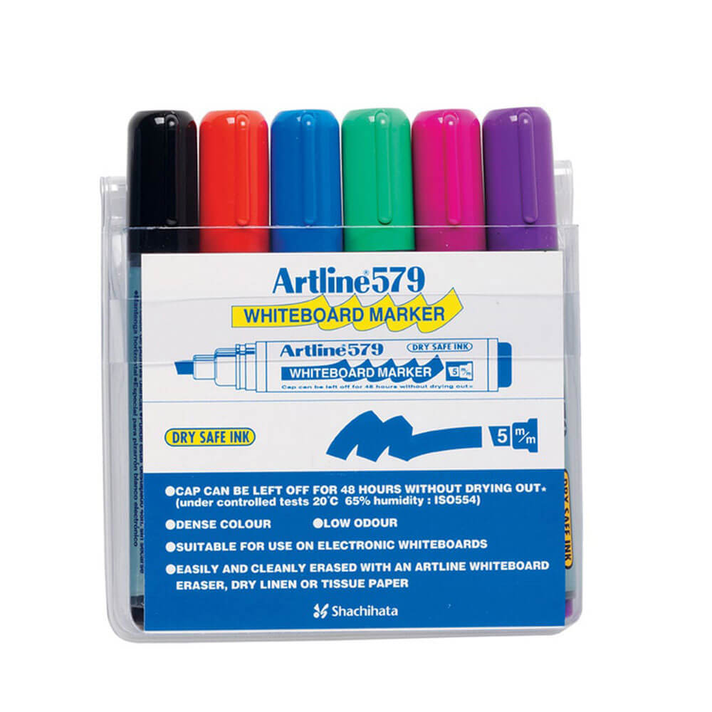 Artline Whiteboard Marker 5mm Chisel assorti