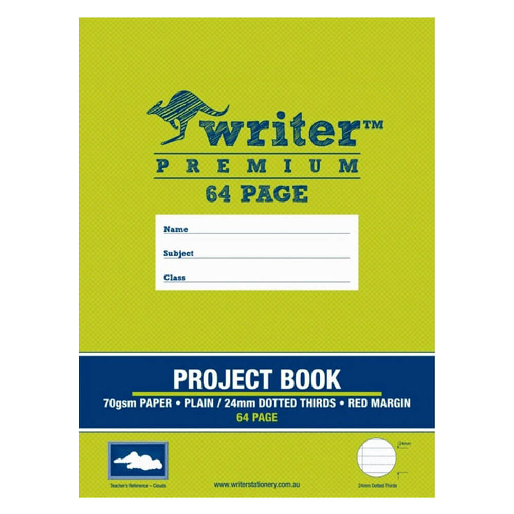 Écrivain Premium Plain & Disted Project Book (64 pages)