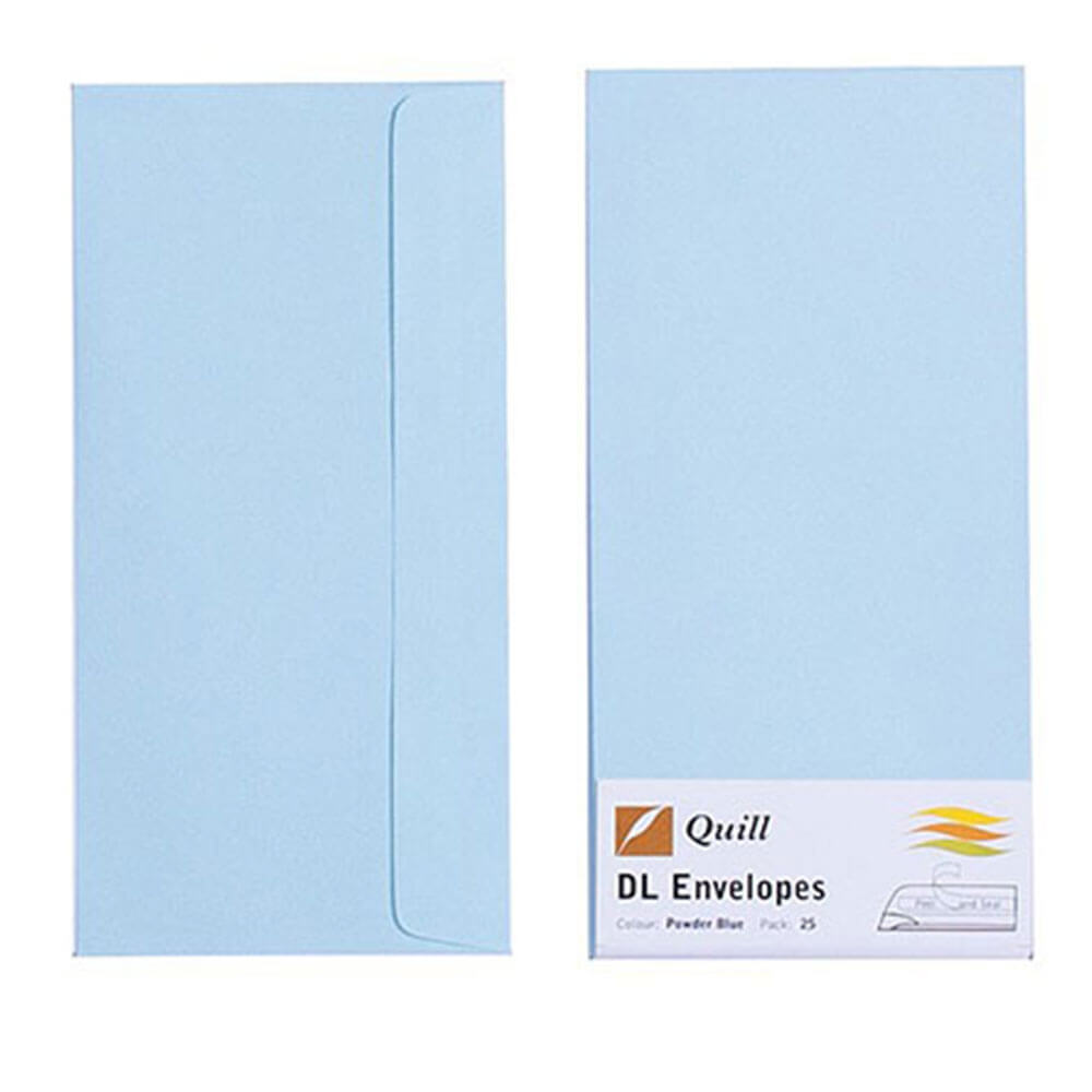 Quill Enveloppe 25pk 80gsm (DL)