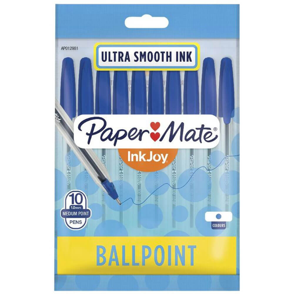 Paper Mate Inkjoy Ballpenn Pen Medium 1,0mm 10pk