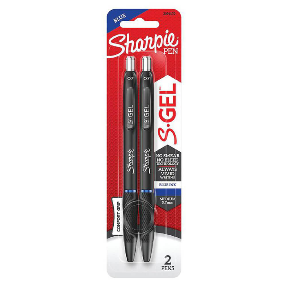 Sharpie S-gel infällbart penna medium 0,7 mm (2pk)