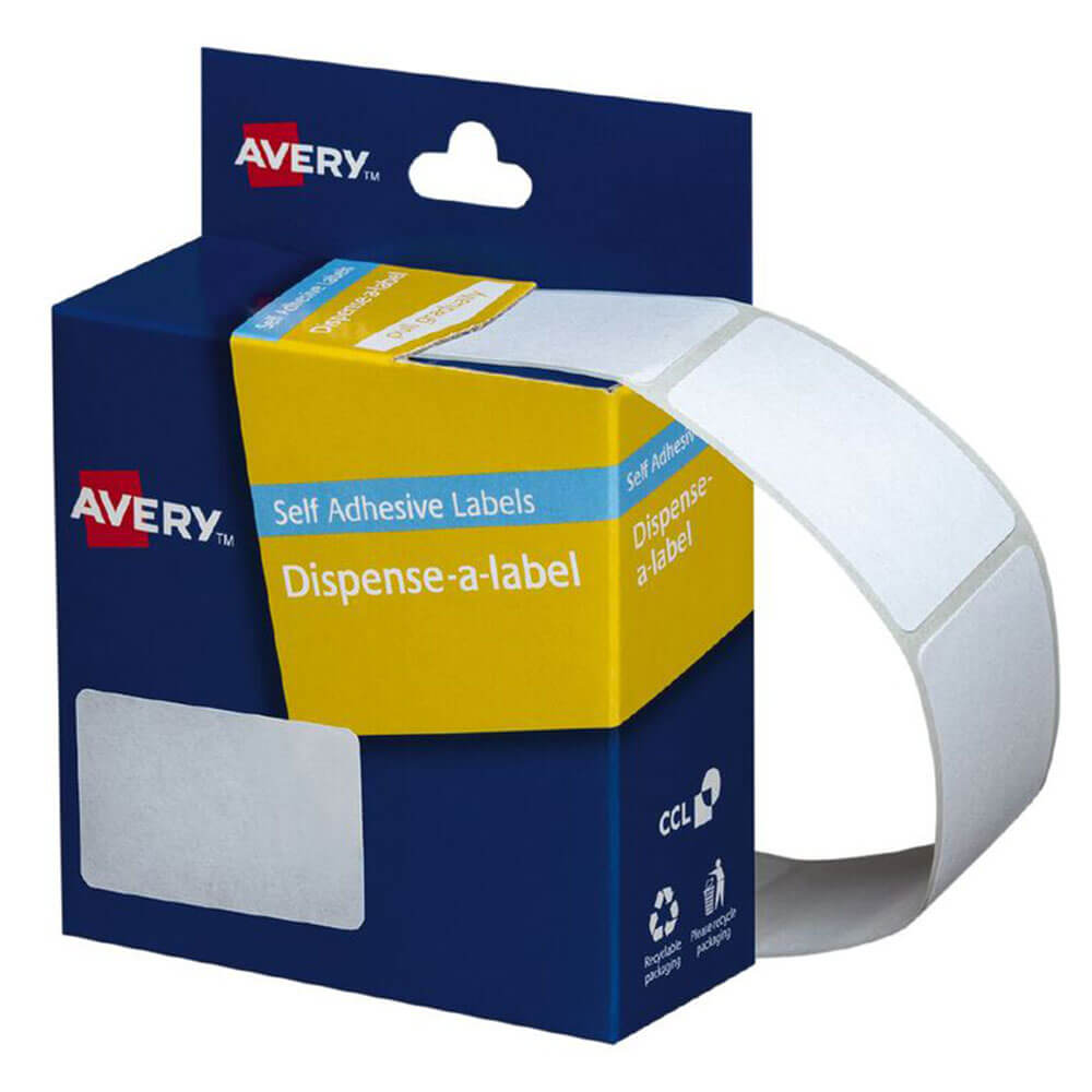 Avery zelfklevende labels (wit)