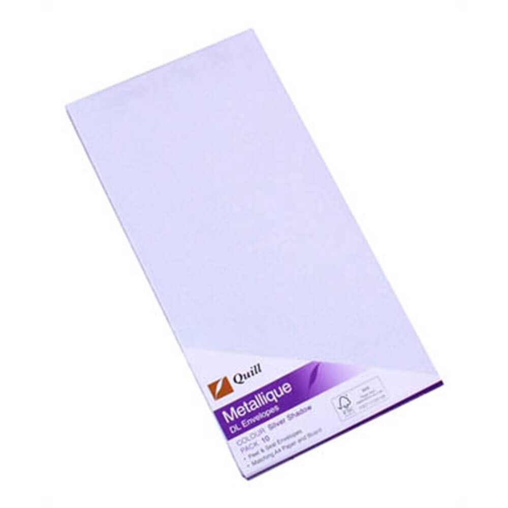 Quill Metallique Enveloppen 10pk (DL)