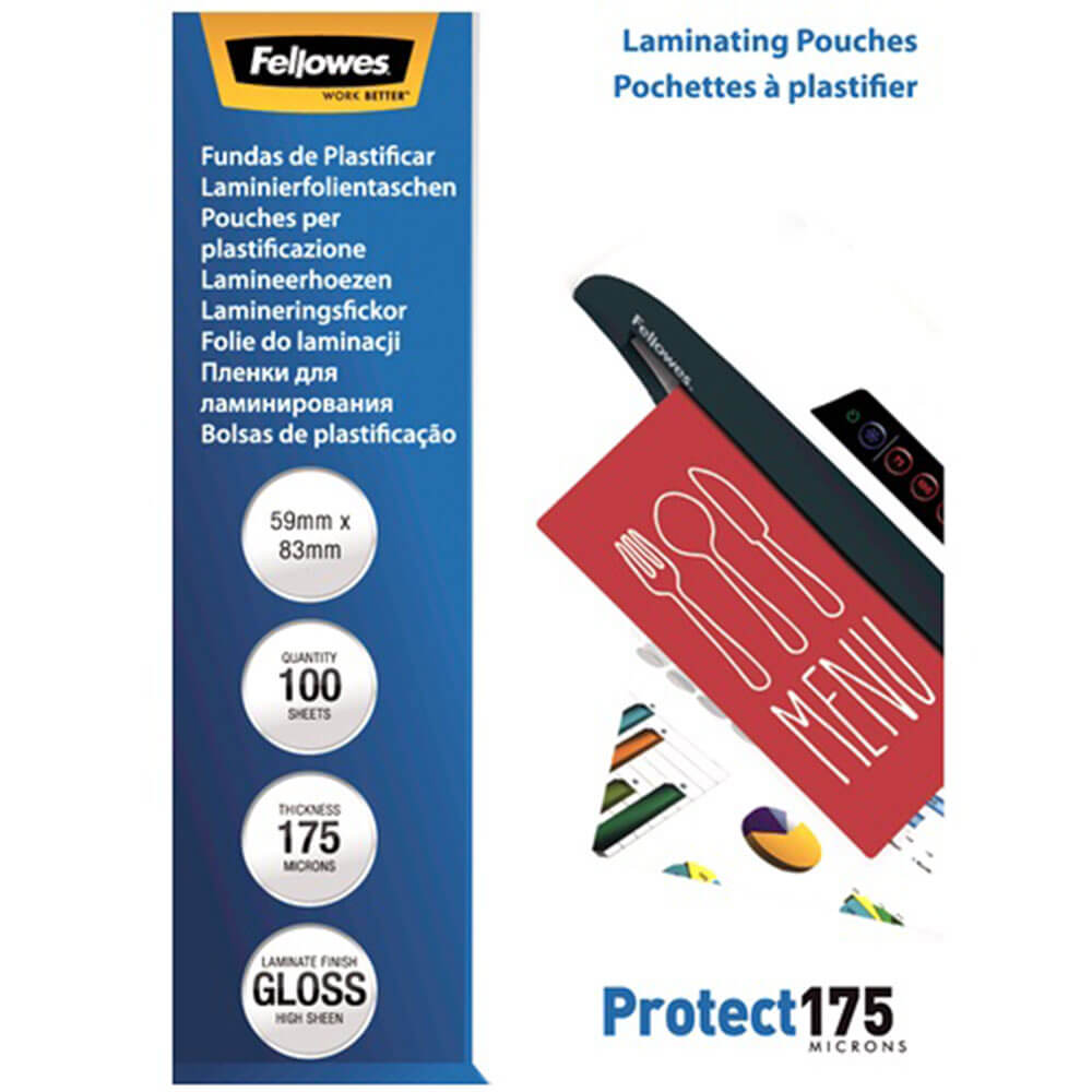 Fellowes Lamining Pouches 175 Micron (100pk)