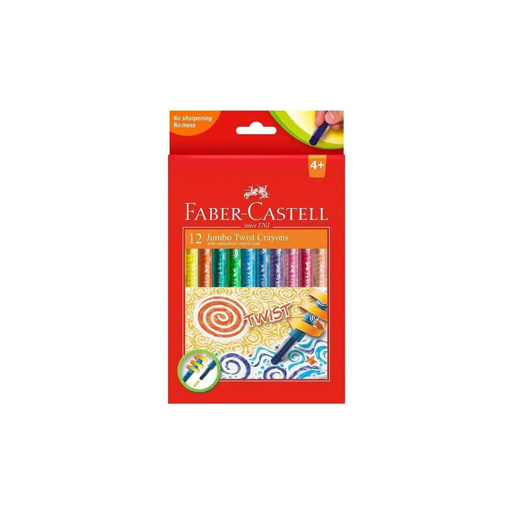 Faber-Castell Twistable Crayons 12pk (Assortered)