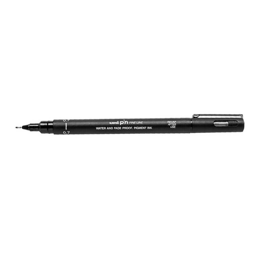 Uni pin Fine Line Drawing Pen 12pcs (negro)