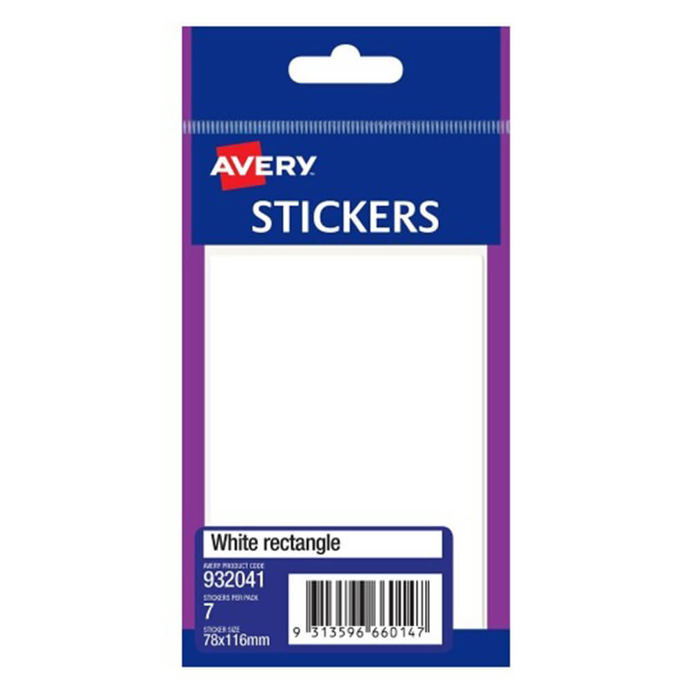 Avery Multi-purpose Rectangle Stickers (Pack of 10)