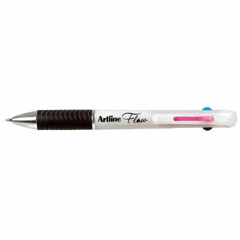 Artline 4 Colour Retractable Pen 1mm (Box of 12)