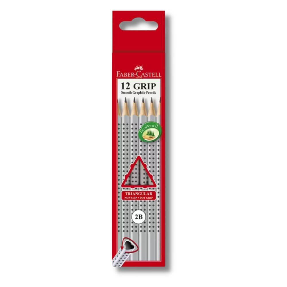 Faber-Castell Triangular Dot Grip Lead Praye 12pcs