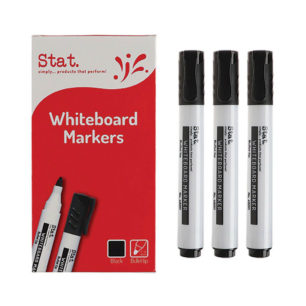 Stat 2.0mm Bullet Nib Whiteboard Marker (caixa de 12)