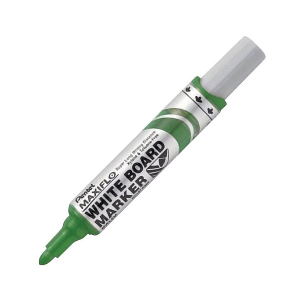 Pentel Maxiflo Bullet Tip Whiteboard Marker 12 stk