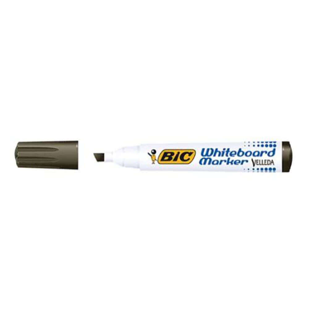  Bic Whiteboard-Marker mit Keilspitze (Box mit 12 Stück)