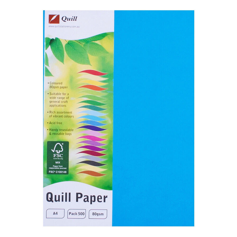 Quill extra grande A4 Papel 80gsm (500 folhas)