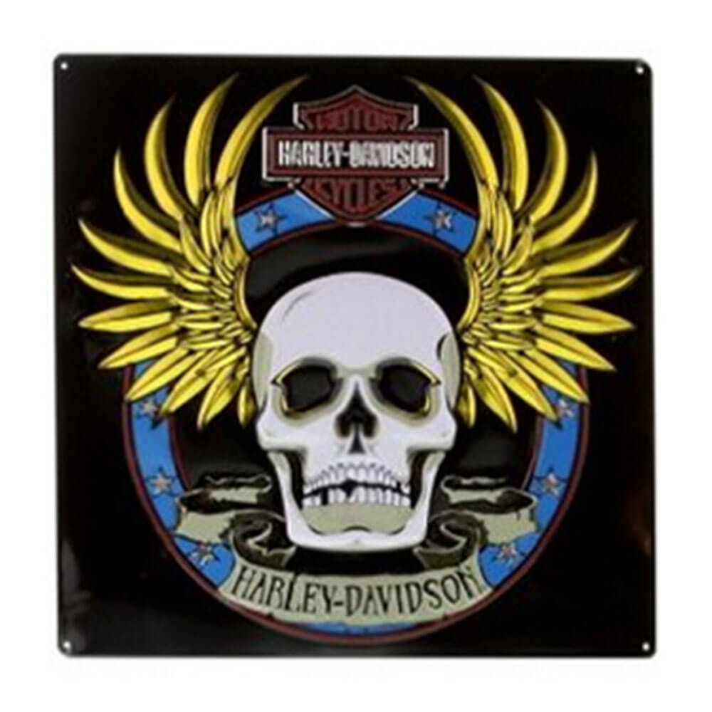 Harley Davidson Die Cut preged Tin Sign